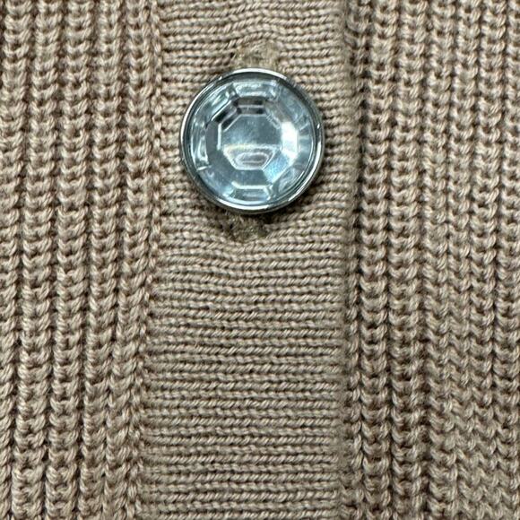 Isaac Mizrahi Live! Tan Button Down Cardigan Women’s Large - Picture 3 of 7